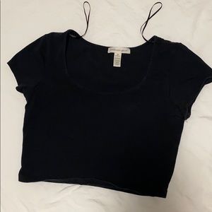 Black crop top